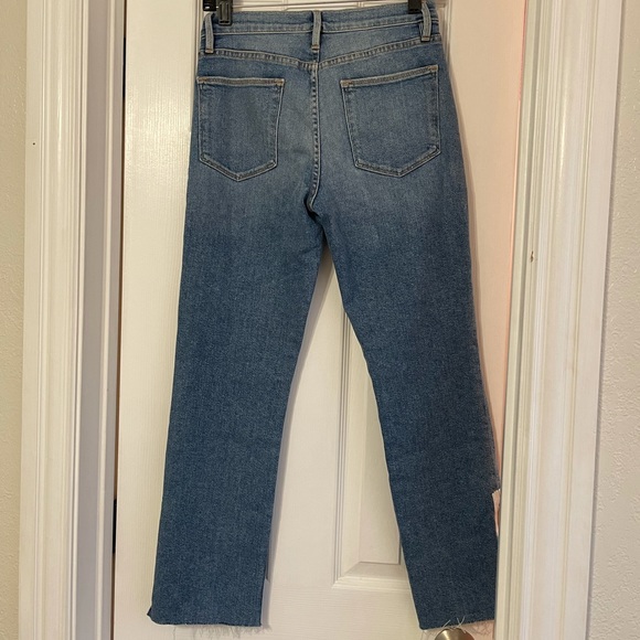 FRAME Denim - Le High Straight - White/Gold Zipper - Picture 5 of 5